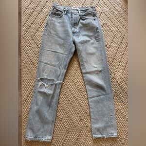 Agolde Riley high rise crop